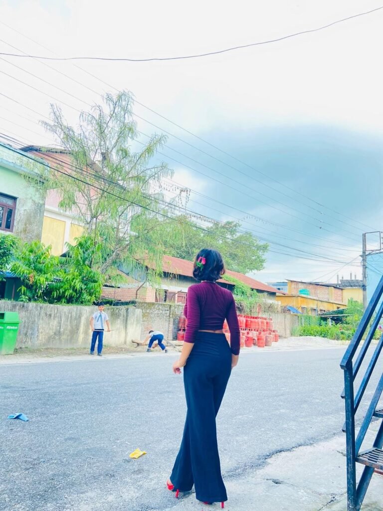 She stared directly into the lens